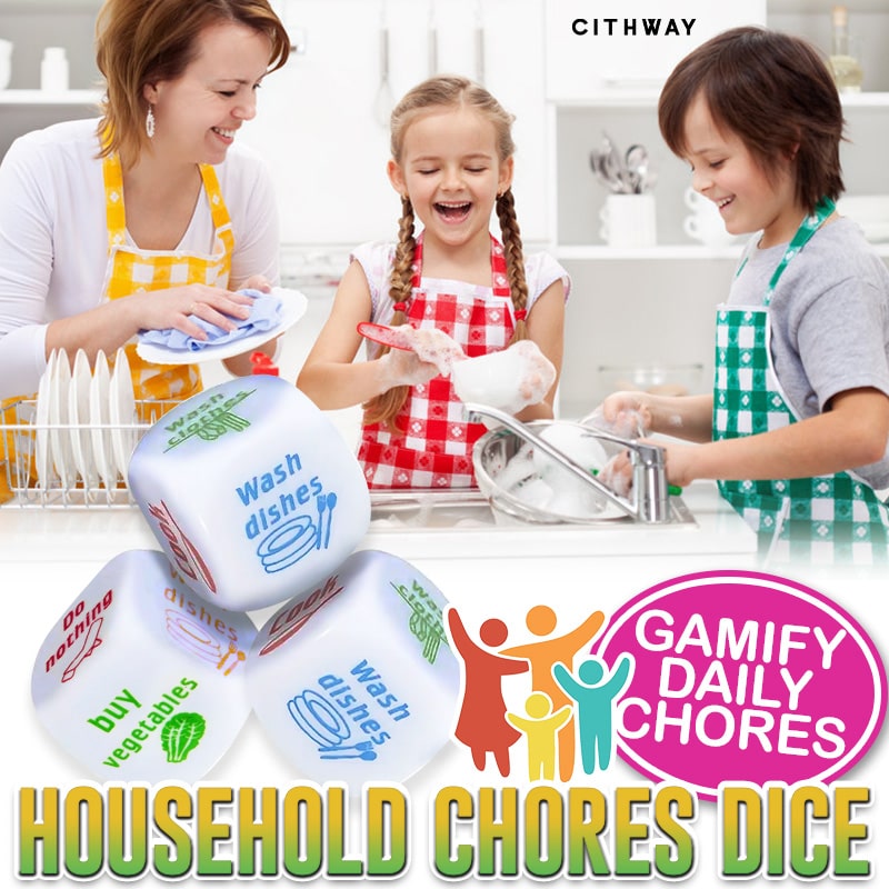 Cithway™ Fun Household Chores Dice
