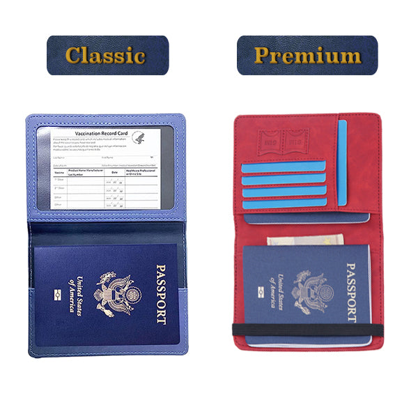 Easy-Travel Leather Passport Holder