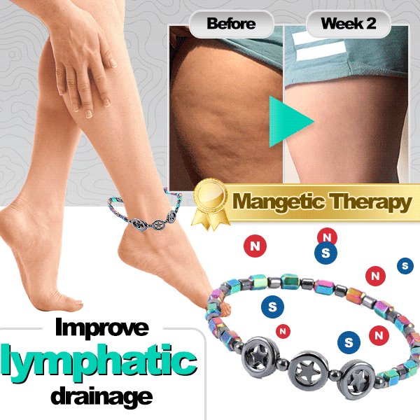 Anti-swelling Obsidian Magnetic Therapy Anklet
