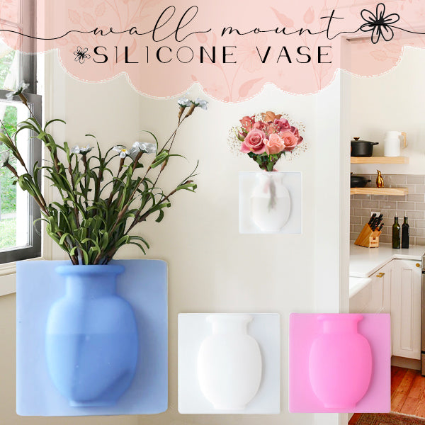Wall Mount Silicone Vase