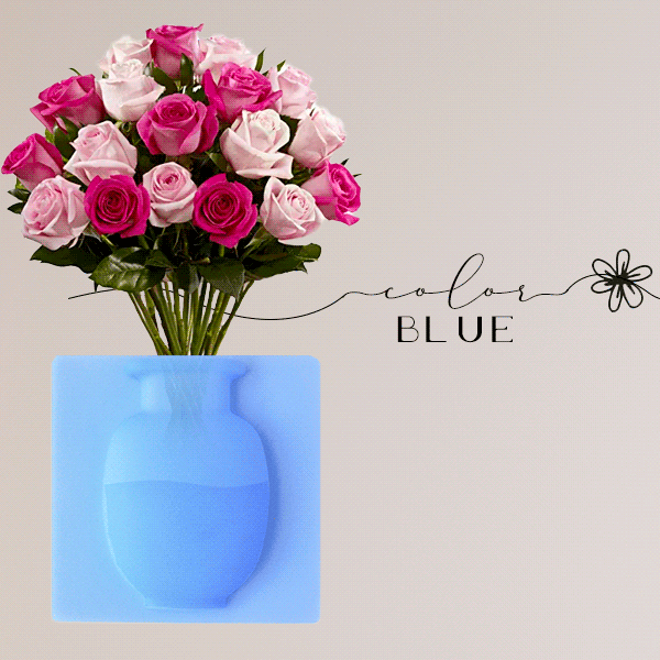 Wall Mount Silicone Vase